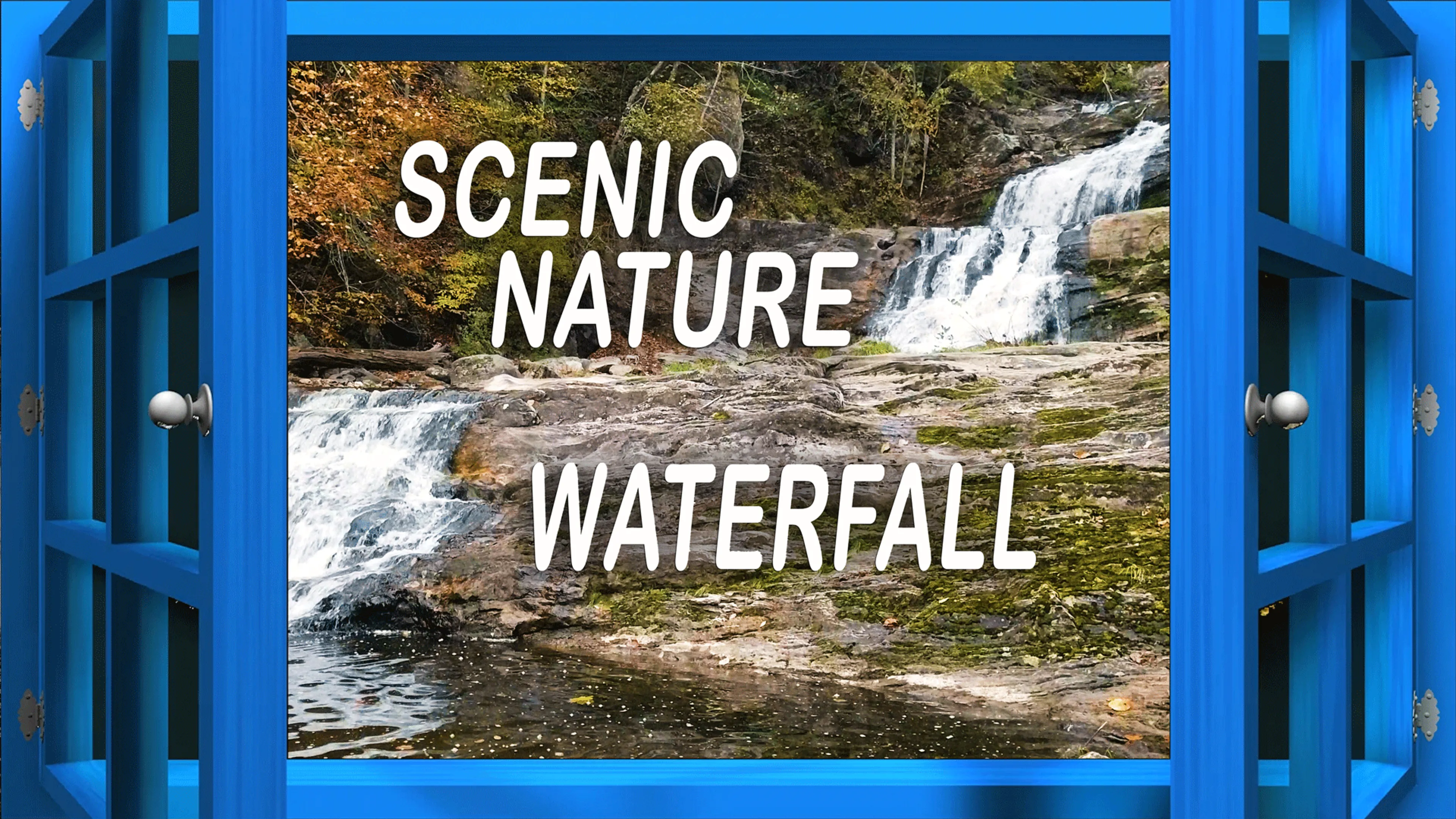 Scenic Nature: Waterfall poster